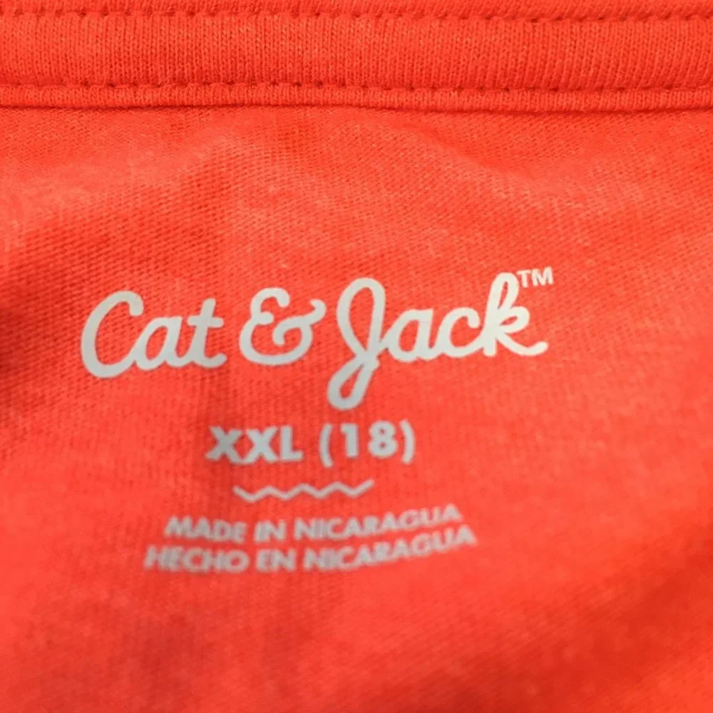 NWT Cat & Jack Red Tshirt w/Everyone Together - Size XXL (18)